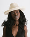 Gigi Pip straw hats for women - Penny Pencil Brim Straw - 100% Paper straw fedora sun hat with a pencil roll brim [natural]