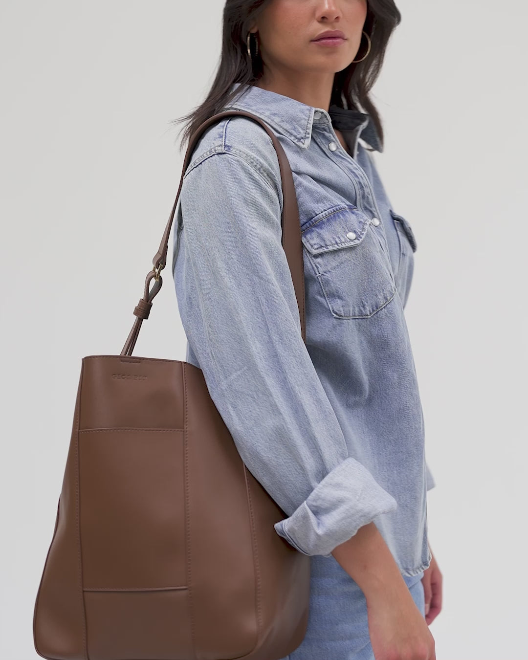 Dia Everyday Leather Tote Bag | Genuine Leather Tote Purse for Women