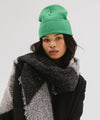 Gigi Pip beanies for women - Shay Beanie - 100% acrylic classic beanie featuring a stylized Gigi Pip loop tag on the fold that says “For the Woman Who Wears Many Hats” [bright green]