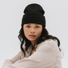 Gigi Pip beanies for women - Shay Beanie - 100% acrylic classic beanie featuring a stylized Gigi Pip loop tag on the fold that says “For the Woman Who Wears Many Hats” [black]