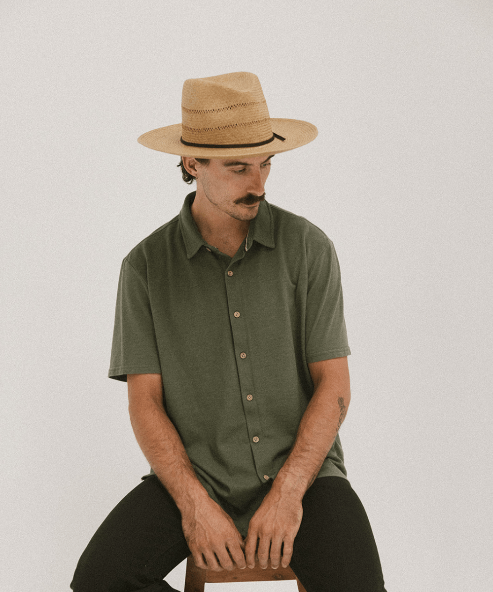 ASHEVILLE WIDE BRIM STRAW HAT