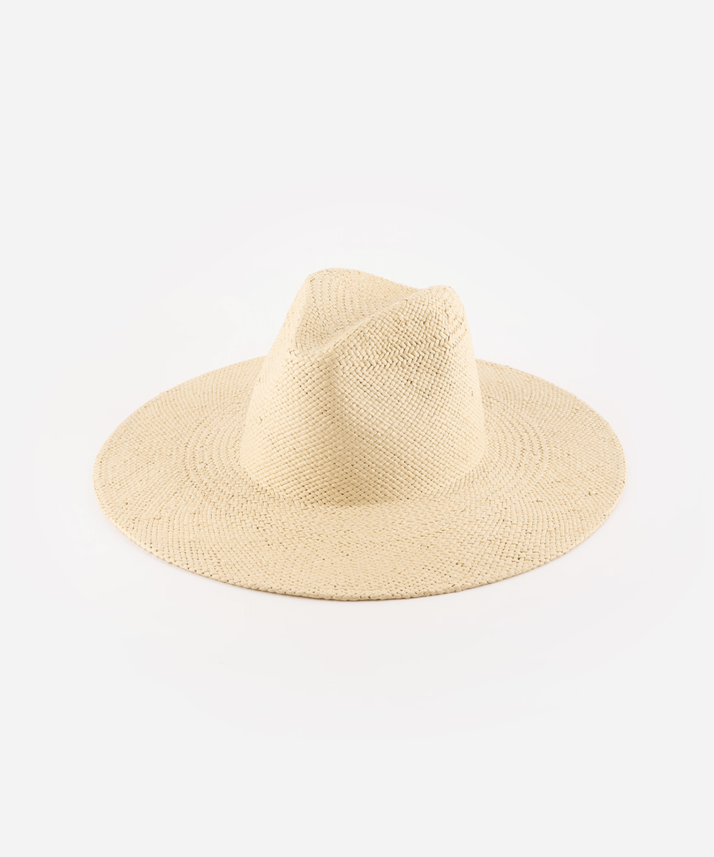 NWOT - Straw Fedora Wide Brim Sun Hat Size M-L By Arlo & Esmé Men Summer Classic Wide Brim Beach Sun Hat Straw Fedora Hat  main image 4