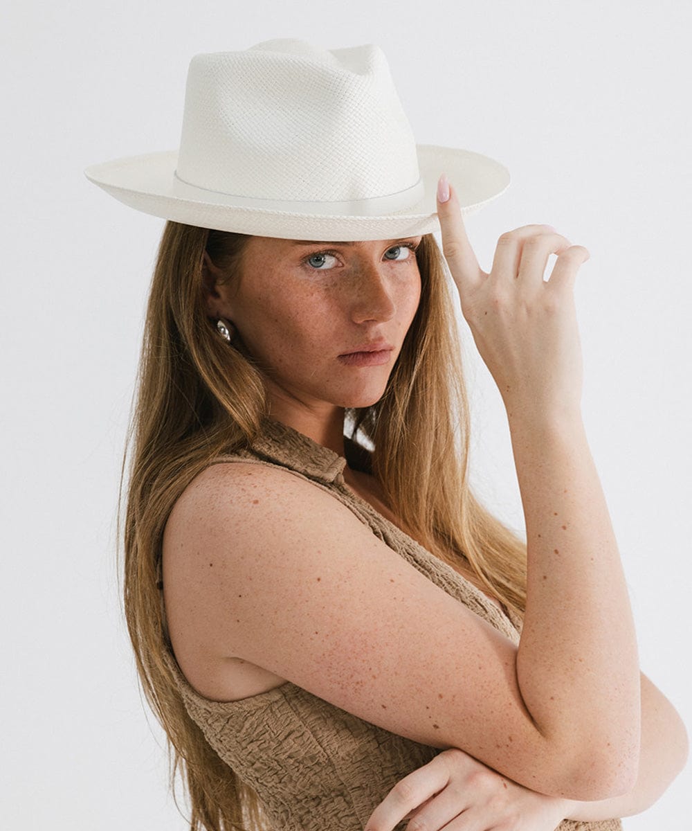 Lupe Fedora Straw Fedora Hat Womens Hat With Band Gigi Pip display picture 1