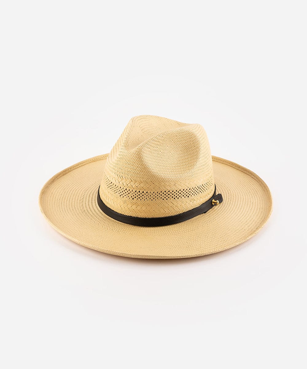 Saguaro Panama Straw Hat Women's Teardrop Fedora Panama Straw Hat