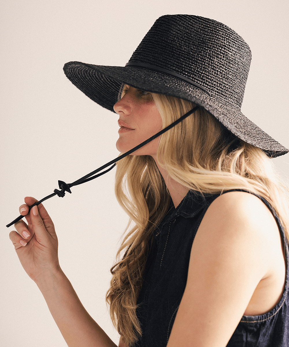 Ozzy Lifeguard Straw Hat | Packable Wide Brim Sun Hat for Women