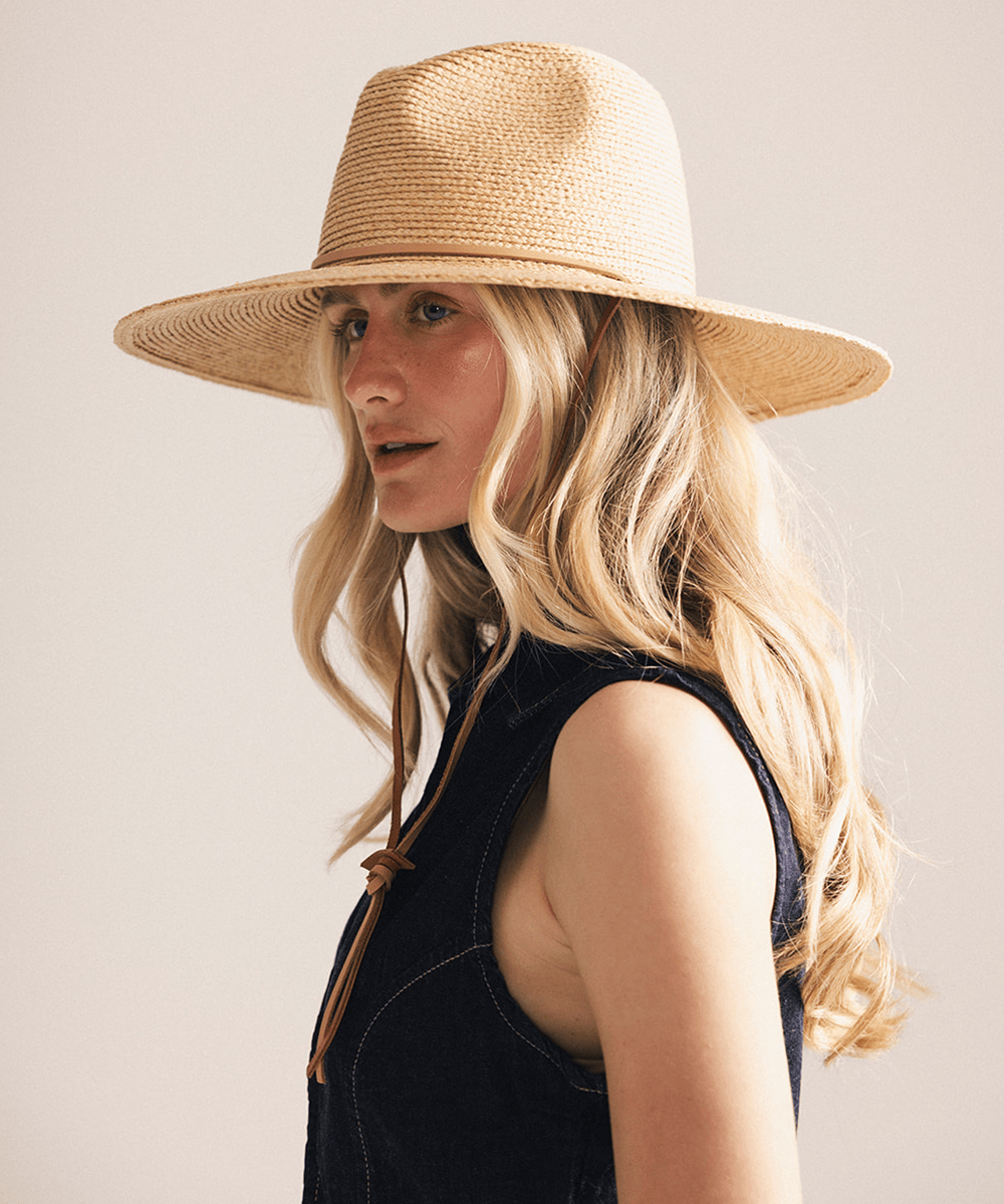 Ozzy Lifeguard Straw Hat | Packable Wide Brim Sun Hat for Women