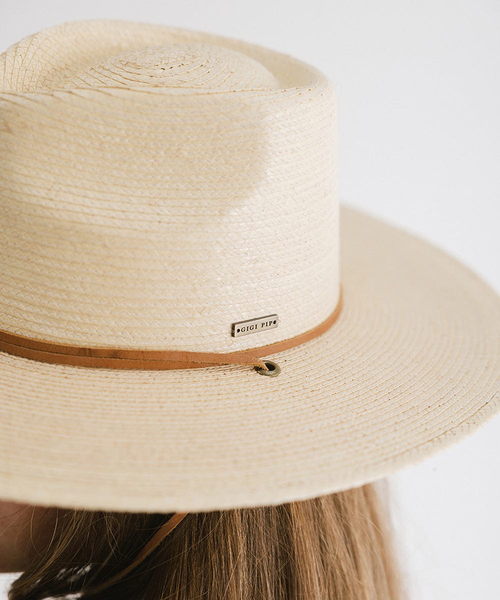 River Wide Brim Palm Straw Hat | Women display picture 1