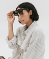 Gigi Pip sunglasses for women - Val Wayfarer Sunglasses - oversized wayfarer style women's sunglasses with an acetate frame + polarized lenses [black]