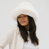 Gigi Pip winter hats for women - Parker Big Faux Fur Hat - oversized plush faux fur hat with features a satin lining for hair-safe styling [winter white]