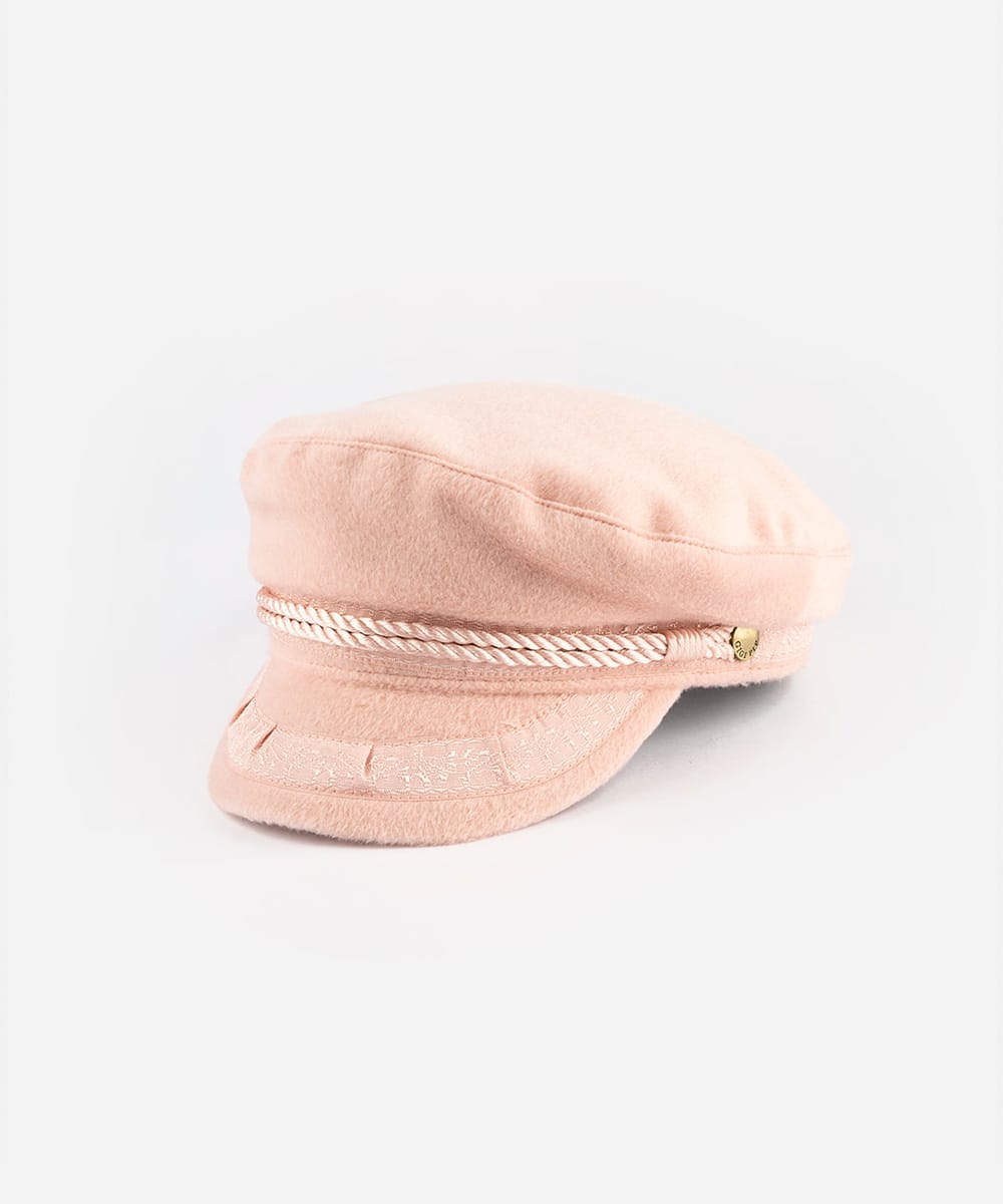 Pink cap with a decorative band on a light gray background #color_blush