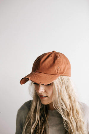 GIGI PIP Hats for Women- Roxy Ballcap - Cinnamon-Baseball Hat