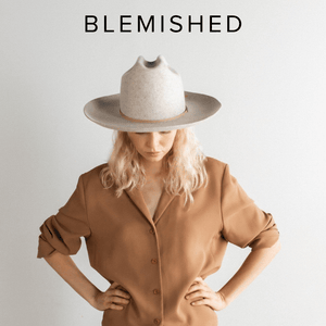Blemished Felt Ezra Western Hat - Mix Grey BLEMISHED 55 XS / Mix Grey