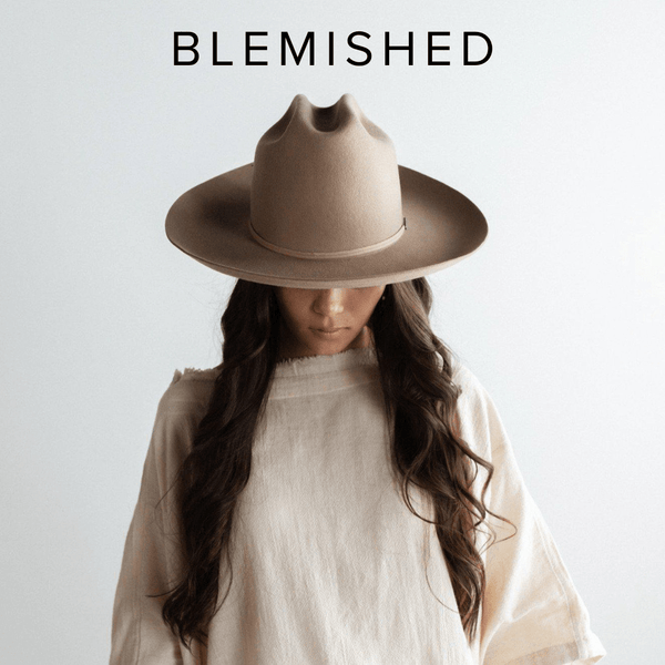 Blemished Felt Ezra Western Hat - Tan BLEMISHED 55 XS / Tan [tan]
