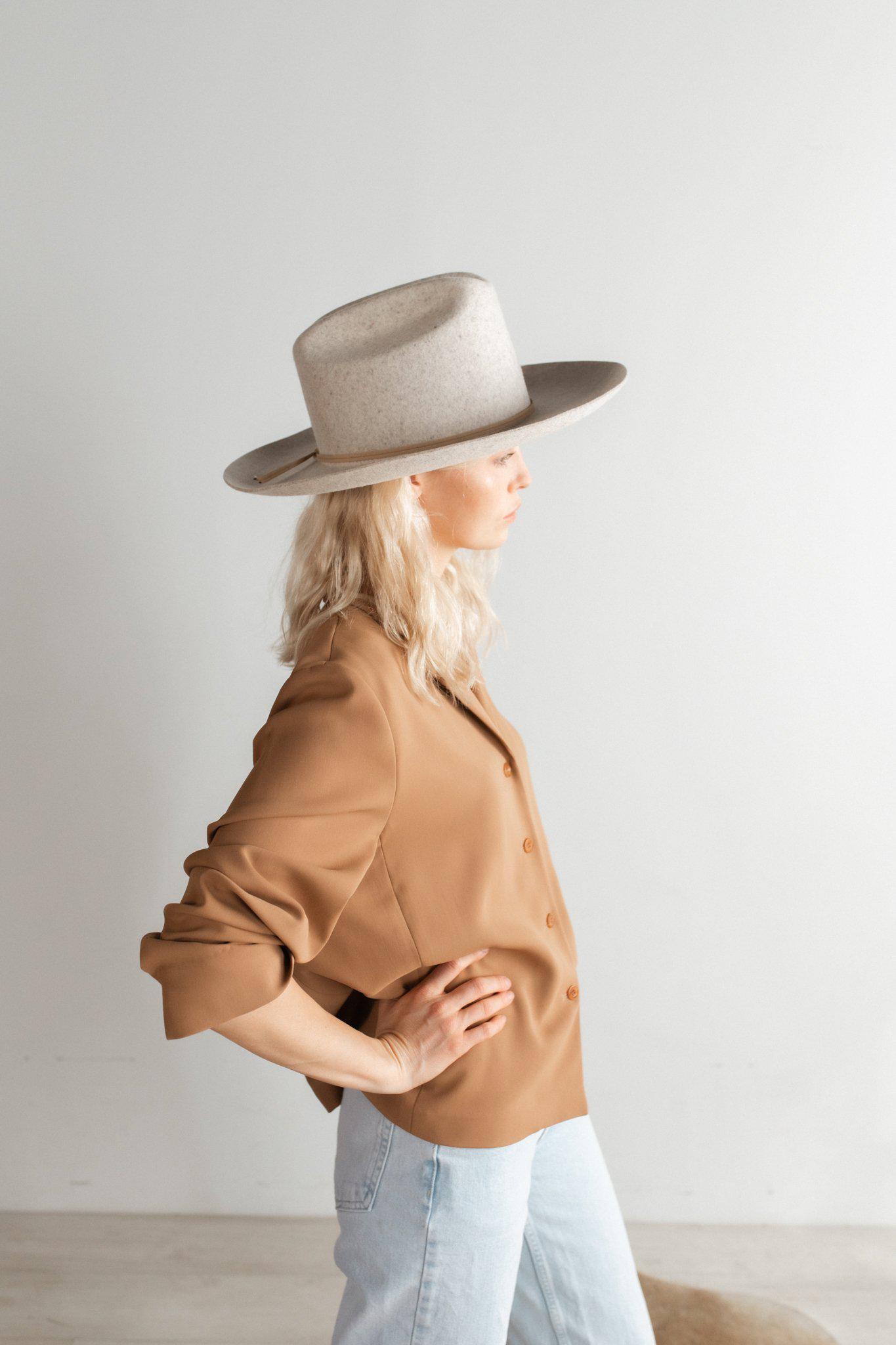 Gigi Pip Wool Ezra Fedora Hat Grey XS 55 Classic GIGI PIP Women main image 2