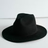 GIGI PIP Hats for Women- Leo Wavy Fedora - Black-Felt Hats [black]