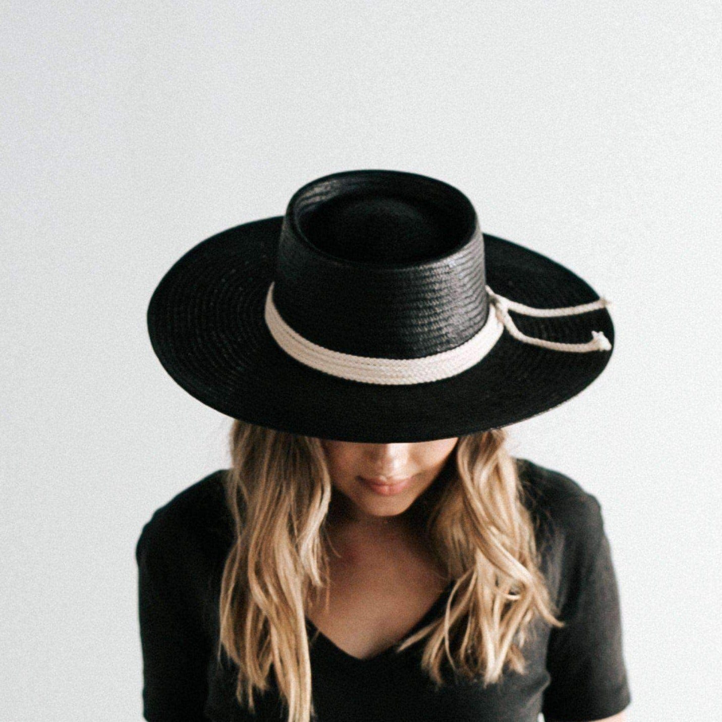Bre Black - Stiff Straw Pork Pie Hat | Gigi Pip display picture 2