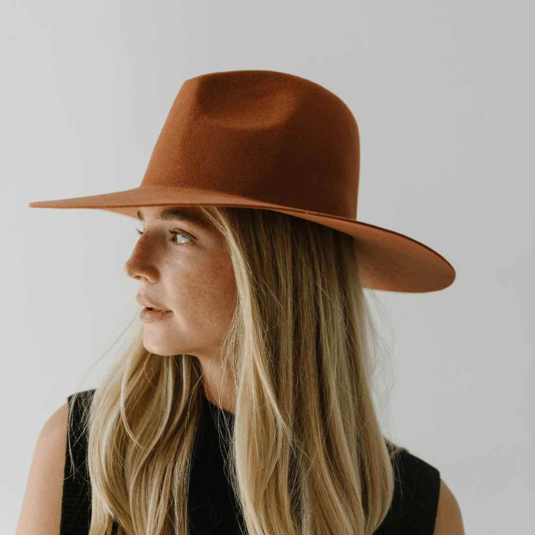 Emma Wide Brim Fedora | Fall Fashion Hat | Adjustable Size GIGI PIP Emma Wide Brim Fedora | Fall Fashion Hat | Adjustable Size GIGI PIP