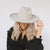 Gigi Pip felt hats for women - Cara Loren Pencil Brim Hat - curved crown with a stiff, wide brim with pencil rolled up edge [dusty pink]