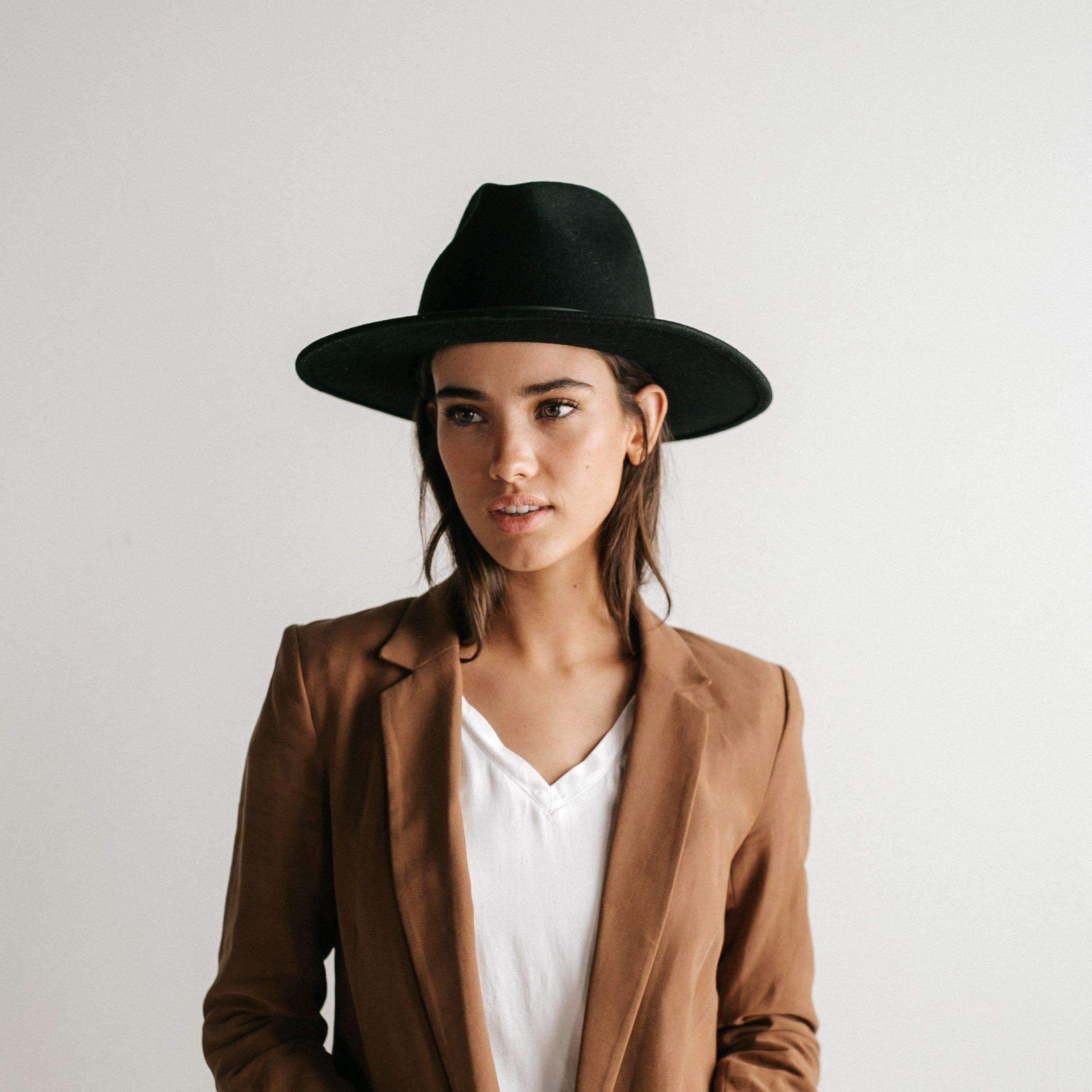 Gigi Pip Wes Fedora Women’s Black Felt Hat NWT Gigi Pip Women main image 2