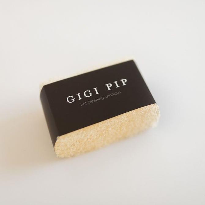 Gigi Pip hat care products - Hat Cleaning Sponge + Lint Roller - two dry hat cleaning sponges to remove dirt + lint from your hat + a minature sized lint roller [natural]