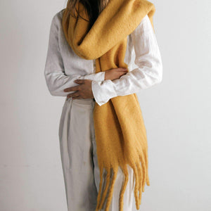 GIGI PIP Hats for Women- Blanket Scarf - Yellow-Scarf