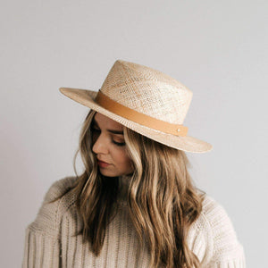 Straw Hats Brae Straw Boater - BLEMISHED