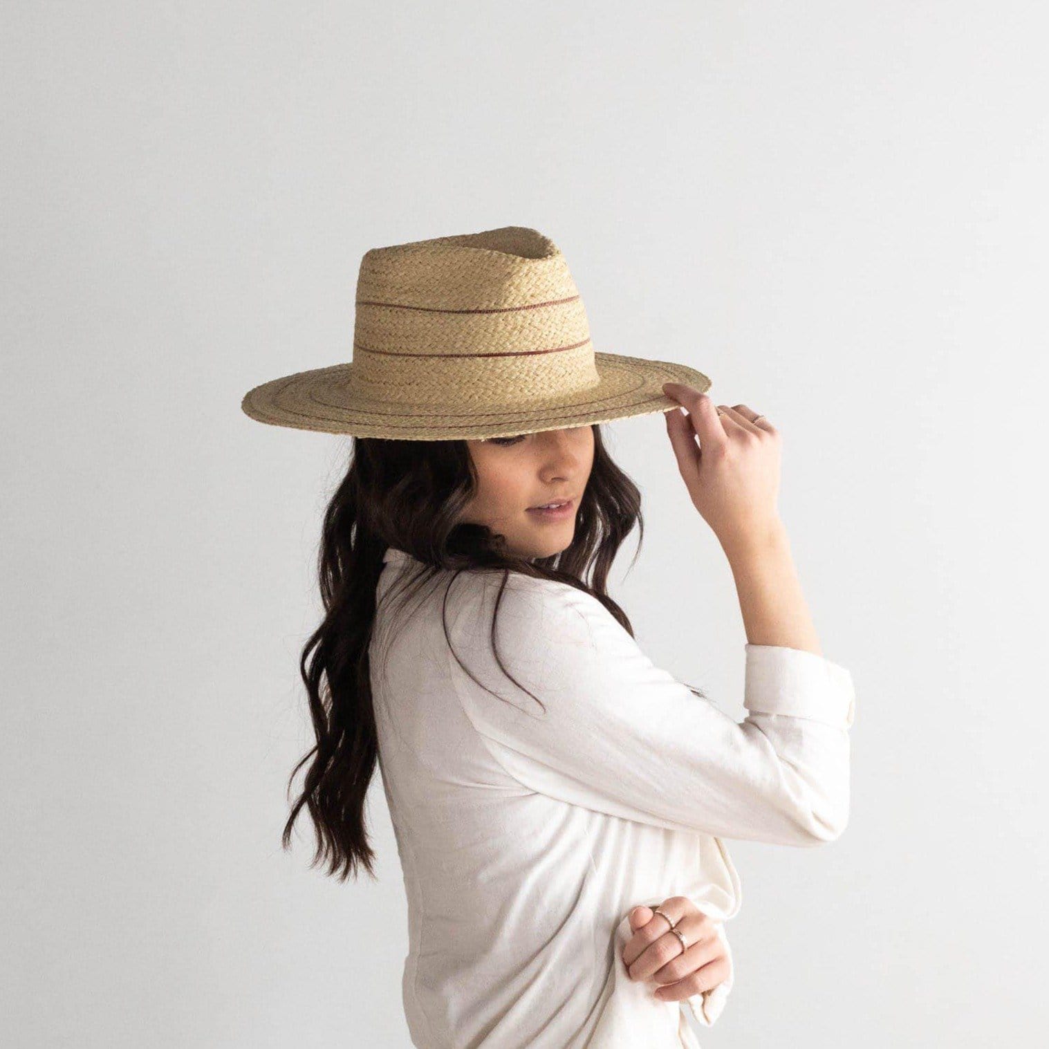 Gigi Pip Camila Fedora Straw Hat NWOT Resortwear Travel S/M Learn Festival Fashion Trends with Gigi Pip! main image 3