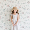 Gigi Pip straw hats for kids - Kids Sal Crochet Bucket Hat - paper straw, packable crocheted bucket hat for kids [natural]