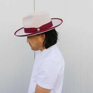 Two Roads – Bushwick Rancher Hat [Ivory / Maroon]