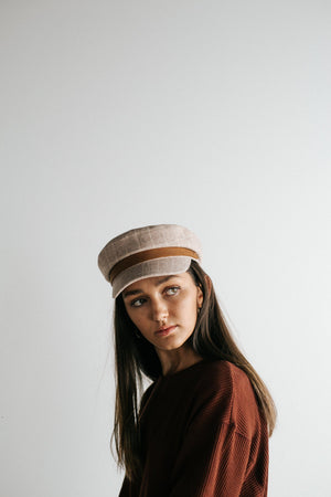 Women's Cap James - Felt Cap with Genuine Leather Band BLEMISHED